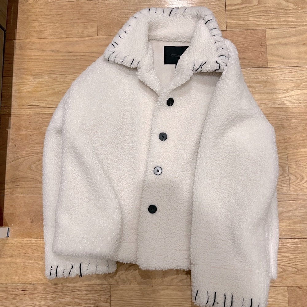 Cozy White Sherpa Teddy Jacket